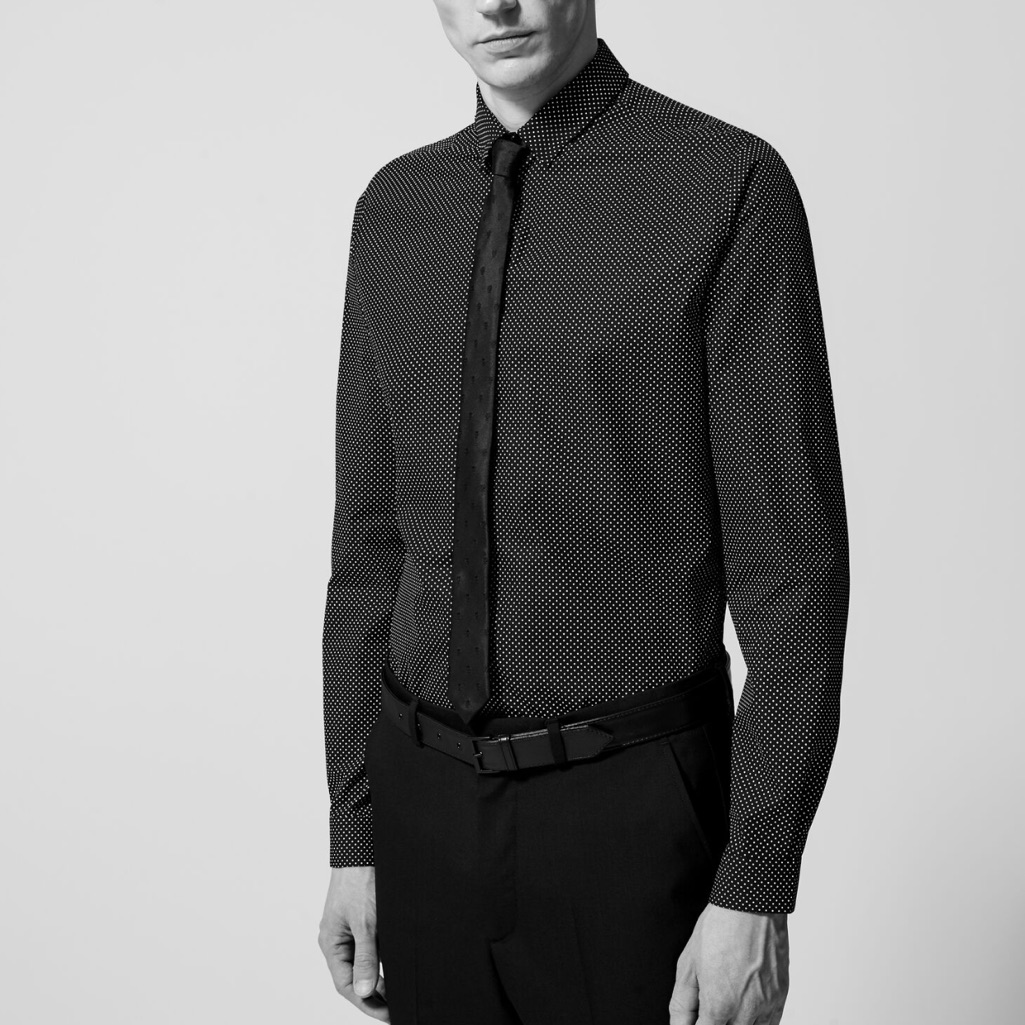 The Kooples Black Microdot Button-Down Shirt